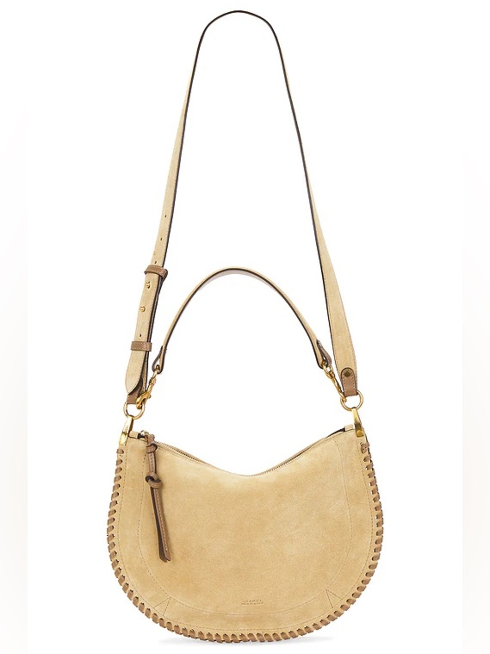 Isabel Marant Oskan Soft Zip Bag in Sand NWOT